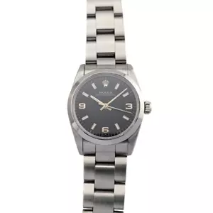 Rolex 67480 Oyster Perpetual 31 Black Explorer Dial 31mm 1997 U Serial Ladies - Picture 1 of 11