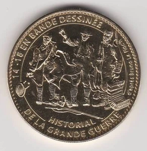 A 2009 TOKEN MEDAILLE SOUVENIR A-B -- 80 200 PERONNE 14-18 EN BANDE DESSINEE - Picture 1 of 2