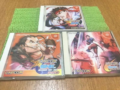 Sega Dreamcast CAPCOM VS SNK 1, 2, Pro Millenium Fght 2000, Millionare Fighting - Image 1 of 4