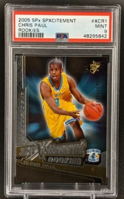 2005 Upper Deck SPx SPXCITEMENT Chris Paul  #XCR1 /1999 PSA 9 MINT Rookie Suns - Image 1 of 2