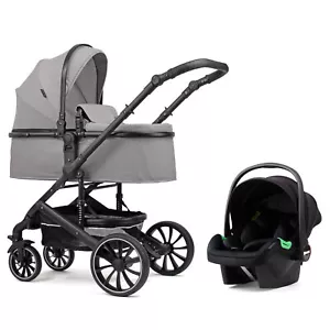 Pixini Kinderwagen Kalani 3in1 matt grau / schwarz - Bild 1 von 8