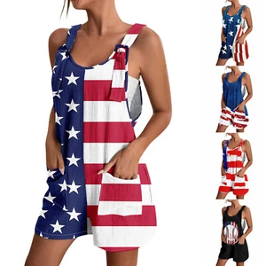 Rompers For Women Summer Casual Sleeveless Overall Comfy Loose Spaghetti Strap - Picture 1 of 27