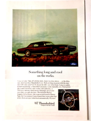 1967 Ford Thunderbird 2D печатная реклама - Изображение 1 из 2