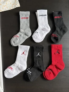 New Air Jordan Jumpman kids Socks 6 Pairs Pack Boys Running Sports School Casual - Picture 1 of 14