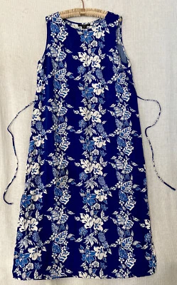 Vestido Impressions XL Azul Floral Cottagecore Grunge Y2K Vintage Midi Solero Foto 1 de 4