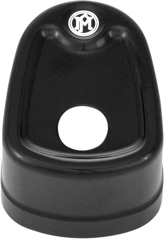 Performance Machine Black Smooth Ignition Switch Cover for Harley FLH/T 14-21 - Image 1 of 1