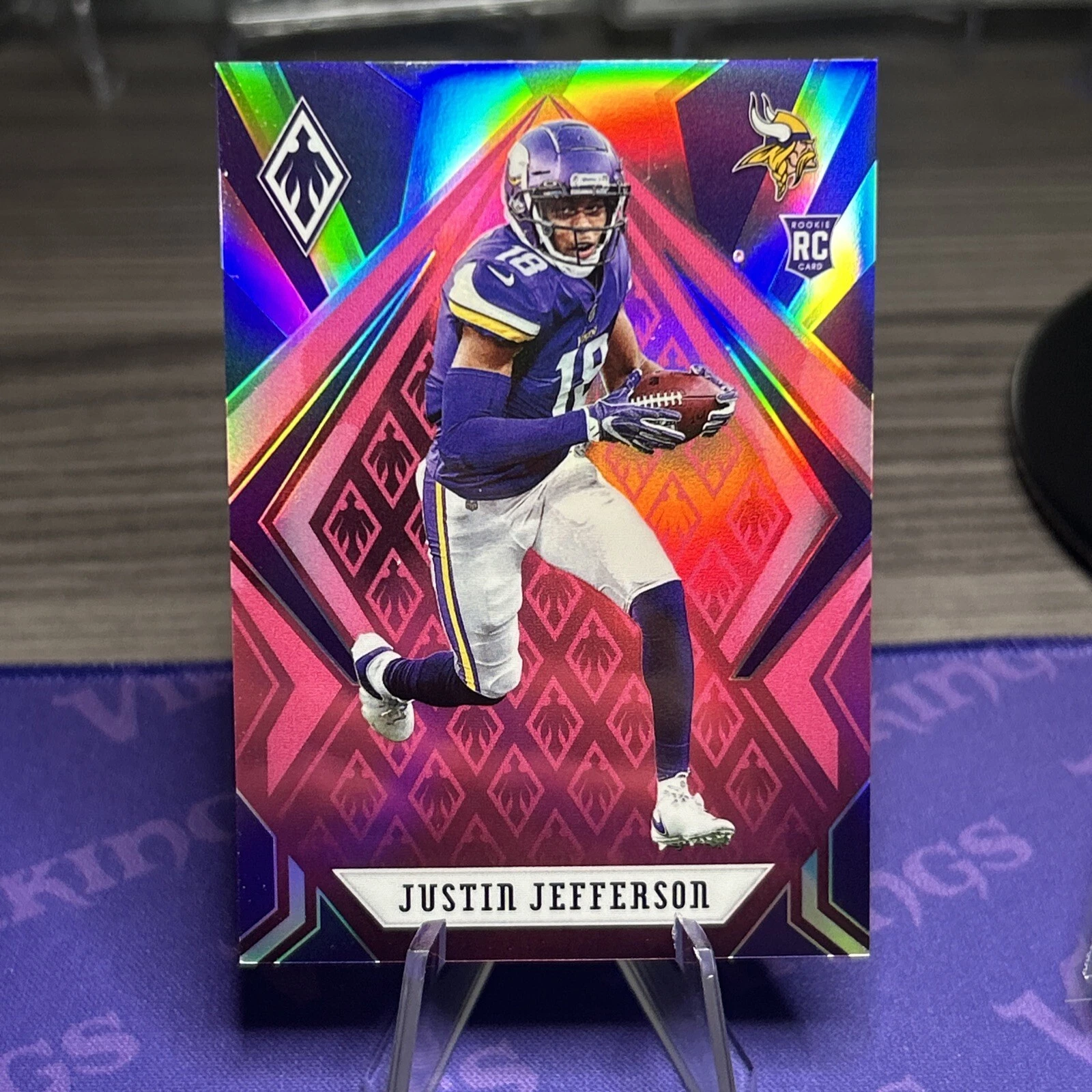 2020 Panini Phoenix Pink /199 Justin Jefferson Rookie RC Numbered Prizm Vikings