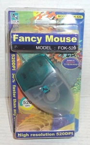 Vintage A4Tech Fancy Mouse PS/2 Version Model: FOK-520 520DPI Green/Translucent - Picture 1 of 4
