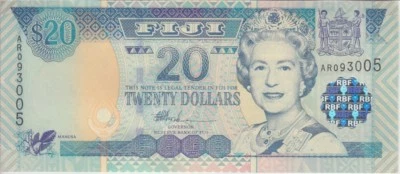 Billete Islas Fiji P.107a 20 Dólares (2002) QE II SIN CIRCULAR YYY COMBINAMOS Foto 1 de 2