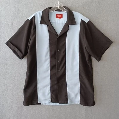 Maximos Shirt Mens Large Multicolor Striped Short Sleeve Casual Workwear Shirt - Image 1 of 4