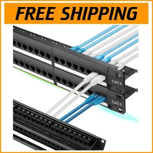 High-Speed 48-Port Patch Panel with Inline Keystone and Toolless Termination - Picture 1 of 10