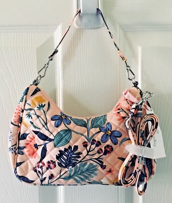 Вера Брэдли ~ «Райский коралл» ~ Frannie Mini Crescent через плечо хипстер ~ новый с Ярлыками - Изображение 1 из 4