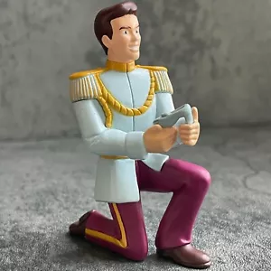 Disney Cinderella Prince Charming Cake Topper Kneeling Slipper PVC Figurine 3” - Picture 1 of 5