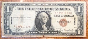 1935-A United States Silver Certificate Hawaii Emergency Note $1 Fr. 2300 - Picture 1 of 2