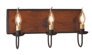 Three Arm Vanity Light in Hartford Pumpkin - Picture 1 of 3