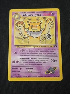 Sabrina's Hypno 56/132 Gym Challenge Regular WOTC Vintage 2000 Pokemon TCG LP - Bild 1 von 2