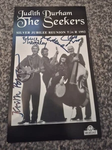 The Seekers Silver Anniversary Tour Flyer komplett signiert - Bild 1 von 3