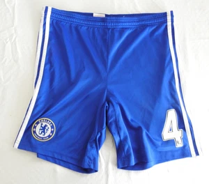 Chelsea FC Home Shorts #4 Adidas Blue Short Pants Size Boys L Soccer Football - Picture 1 of 8