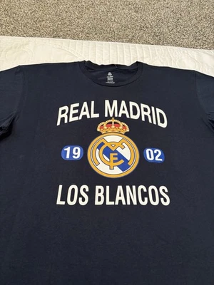 Real Madrid Crest Logo Black T-Shirt New With Tags Los Blancos X-Large - Image 1 of 4
