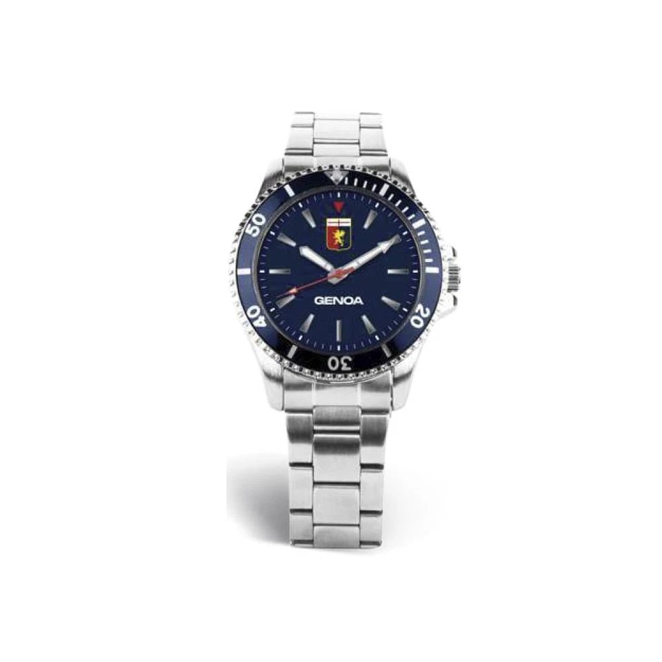 LOWELL Orologio Uomo GENOA CFC P-G7476UB1 Acciaio Inossidabile Blu OFFICIAL