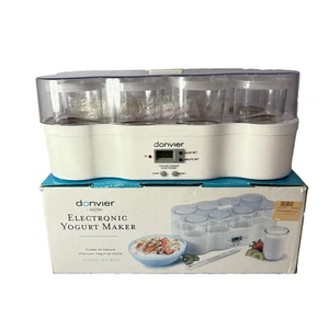 Donvier Cuisipro Electronic Yogurt Maker 8 Cups At Home New Open Box - Picture 1 of 14
