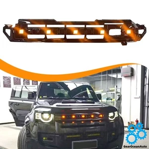 Rejilla delantera estilo octa luz LED amarilla compatible con Defender 90 110 130 2020-2026 - Imagen 1 de 9