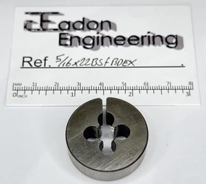 5/16" x 22TPI BSF (British Standard Fine) Button Die, HSS. By top brands. - Picture 1 of 10
