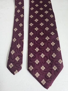 Vintage Polo Ralph Lauren Handmade Imported Silk Tie Geometric Made In The USA - Picture 1 of 7