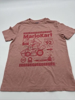 Old Navy T-Shirt Youth Boy Mario kart Graphic Print Pink ..#31847 - Image 1 of 4