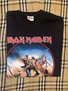 Y2K 2006 Iron Maiden Black Shirt Men XL Eddie The Trooper UK Band Tee Metal Rock - Bild 1 von 8