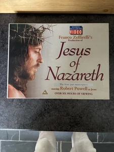 Franco Zeffirelli's 'Jesus Of Nazareth' Box Set (VHS) Video Set WHSmith 1992 - Foto 1 di 3