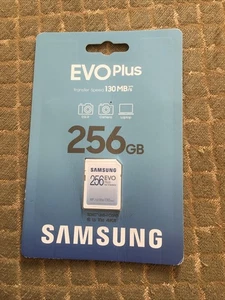 Samsung Evo Plus 256gb SDXC UHS I Card 130mb/s  - Picture 1 of 1