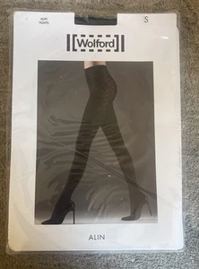 Wolford Women's Alin Black Tights Size Small 14492 7005 NEW - Picture 1 of 2