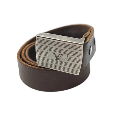 Ретро Y2k американский орел AE коричневый кожаный ремень изображение орла большая пряжка размер 30 - Изображение 1 из 4