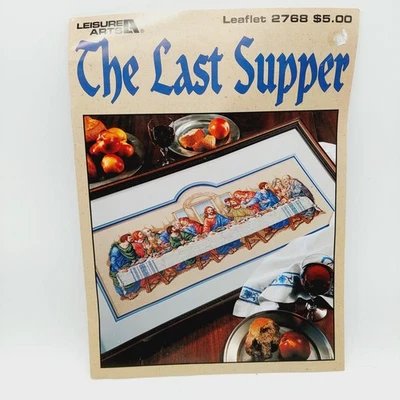 Leisure Arts 1995 "The Last Supper" Needlepoint Cross Stitch Design #2768 Read - Image 1 of 3