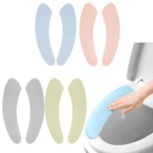 Travel Portable Toilet Mats-4pcs Toilet Seat Cover Set Washable Reusable Toil... - Picture 1 of 7