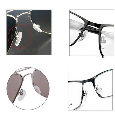 Soft Crystial Silicone Eyeglass Oval Sunglass Glasses Nose Pad Nosepad A - Image 1 of 4