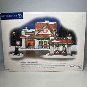 Dept. 56 Original Snow Village: Rocky's 56 Filling Station #55305 – Retired - Picture 1 of 17