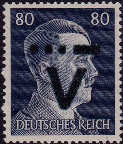 WESTERSTEDE GERMANY LOCAL 1945 HITLER 80Pf OVERPRINT. LIGHTLY MOUNTED MINT - Image 1 of 1