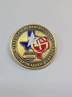 Texas Geocaching  Association Challenge Coin 2006 Inks  Lake State Park - Image 1 of 4