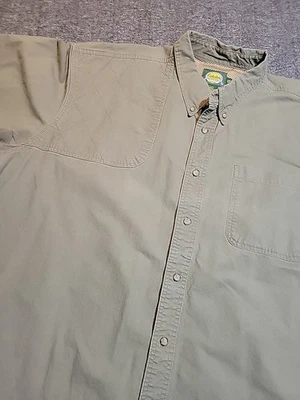 Cabela's Hombres Talla XXL Safari Manga Corta Caza Tiro Camisa Ventilada Oliva Drab Foto 1 de 4