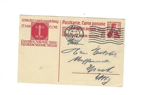 SCHWEIZ 1913 Postkarte verschickt aus Luzern - Bild 1 von 2