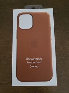 Apple iPhone 12 Mini Leather Case with MagSafe - Saddle Brown - Picture 1 of 2