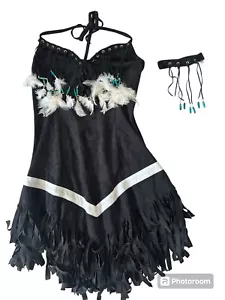 Tribal Princess Halloween Costume Size M  Includes Dress and Armband - Picture 1 of 9