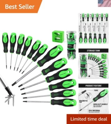 Lightweight 13-Piece Screwdriver Set with Torx Sizes T5-T40 for Home Assembly - Image 1 of 4