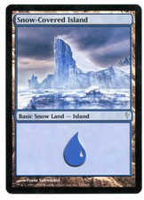 Coldsnap ** 10x Snow-Covered Island x10 ** Mtg Magic (EX/SP)