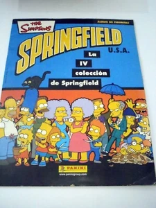 2003 THE SIMPSONS SPRINGIELD USA IV COLECCION STICKERS ALBUM XRARE ARGENTINE Ed. - Picture 1 of 16