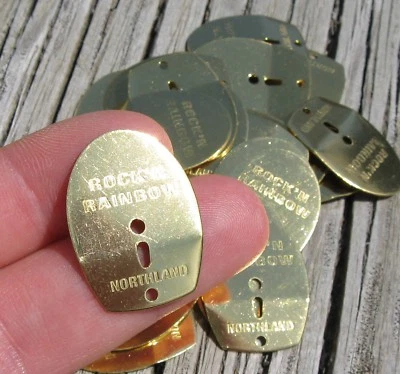 Northland Bright Gold Crawler or Leech Harness Shaker Blade DIY Lot of 45 E2 - Image 1 of 4