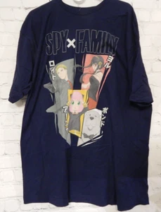 Mens Blue Spy Family Short Sleeve T-Shirt size 2XL - Picture 1 of 4