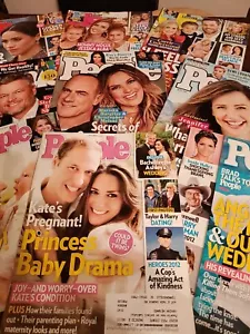 6 People 3 US magazines. Gwen Stefani, Brad Pitt Drew Barrymore Meghan Markle - Picture 1 of 4